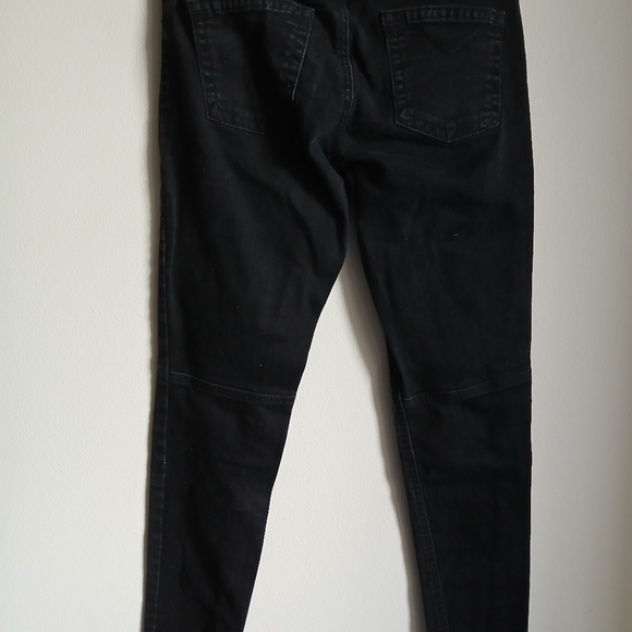 Harley Davidson Distressed Black Jeans Size 27 - Picture 11 of 12